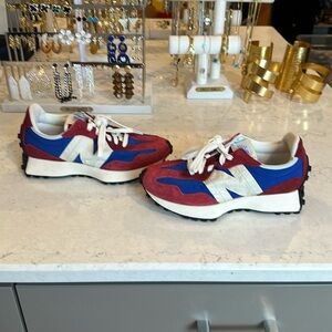 New Balance Red Blue White Women's Sneakers